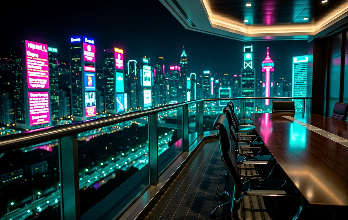 Causeway Bay Night Skyline